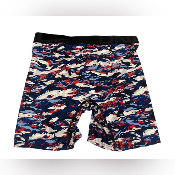 NWT Under Armour Men’s Tech 6” Boxerjock Single Seasonal in White/Jet in size S - Picture 3 of 5